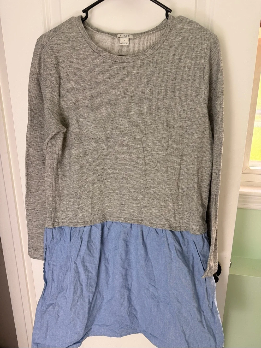J. Crew Heather Gray Pullover Dress
